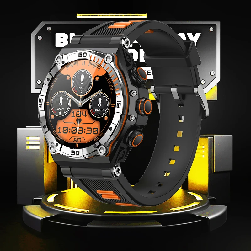 

LIGE 2023 Electronic Watches Digital Watch Men Bluetooth Call Smartwatch for Android and iOS Phone AMOLED HD Screen Smart Watch