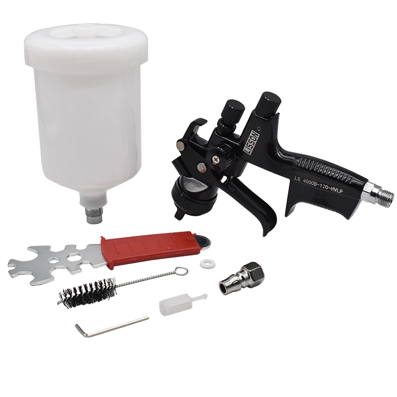 High Quality NEW HVLP 4000B Spray Gun Nozzle 1.3mm Air Spray Gun with 1.7mm Nozzle Kit Car Paint Gun For Car Painting
