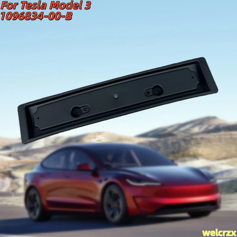 

High-Quality Front License Plate Frame Bracket for 2021–2023 Tesla Model 3 European Version, Part Number: 1096834-00-B