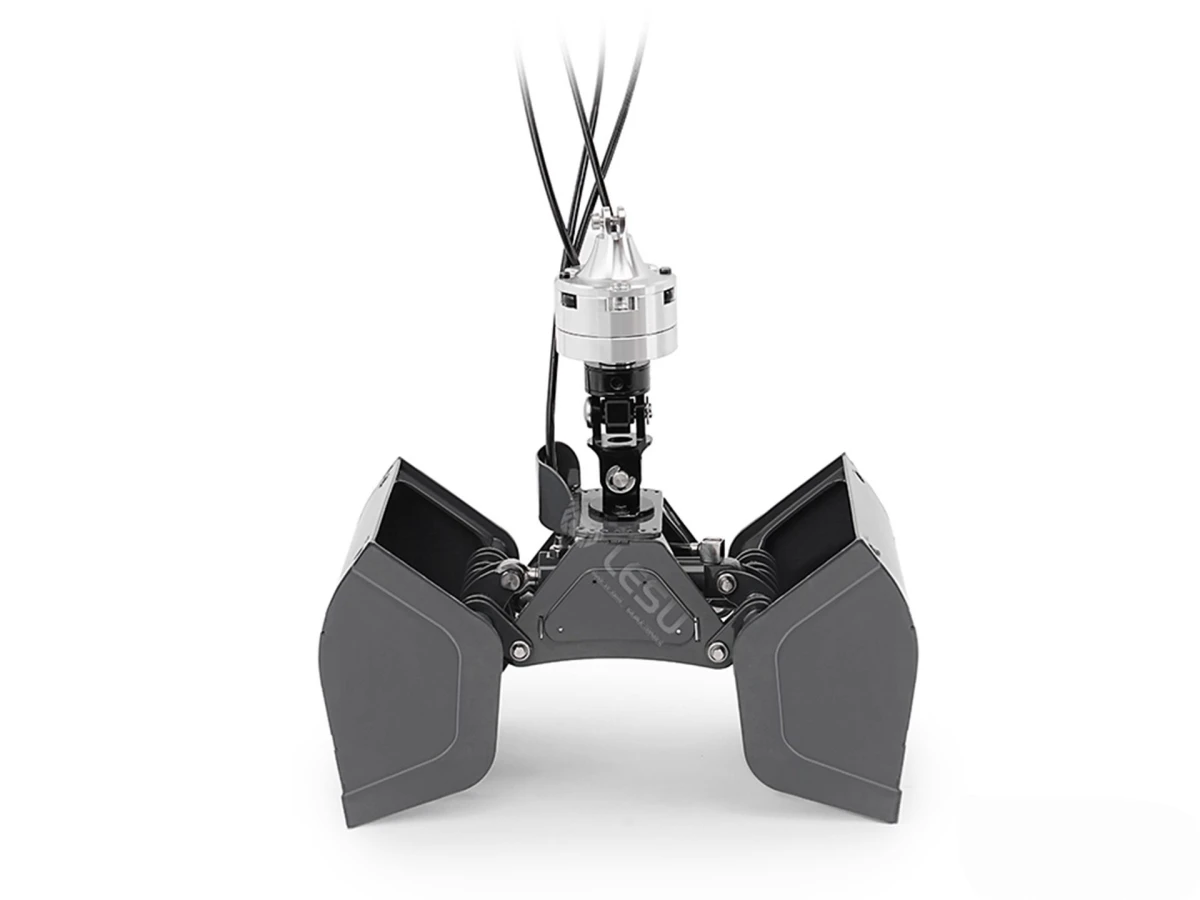 

Lesu Model Metal grab Bucket for 1:14 RC Trucks Lesu Hydraulic truck-mounted Crane