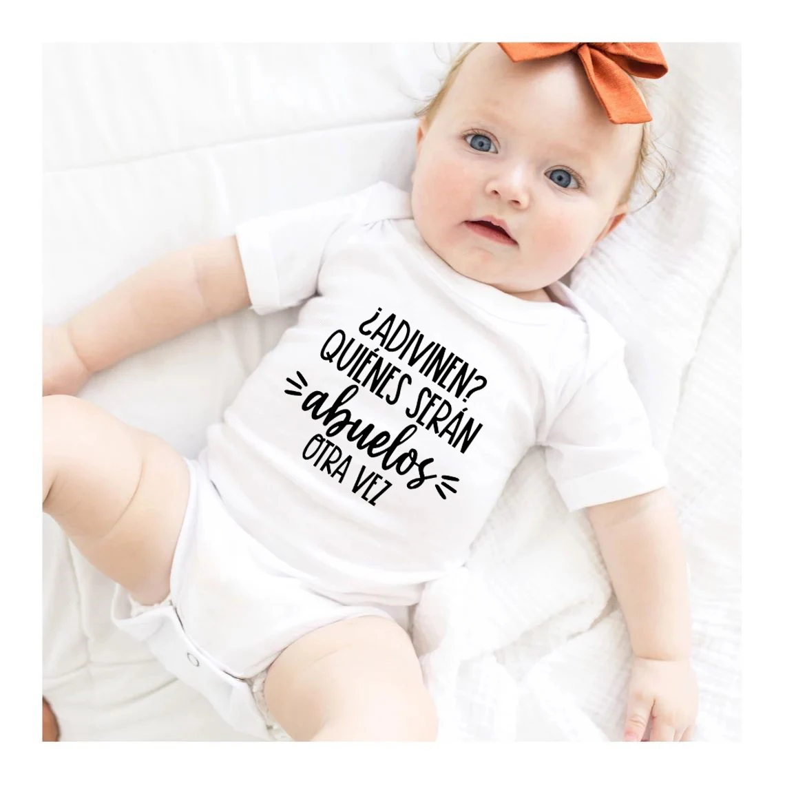 Guess Who Will Become Grandparents Again Newborn Bodysuits Cute Toddler Jumpsuits Baby Announcement Romper Clothes