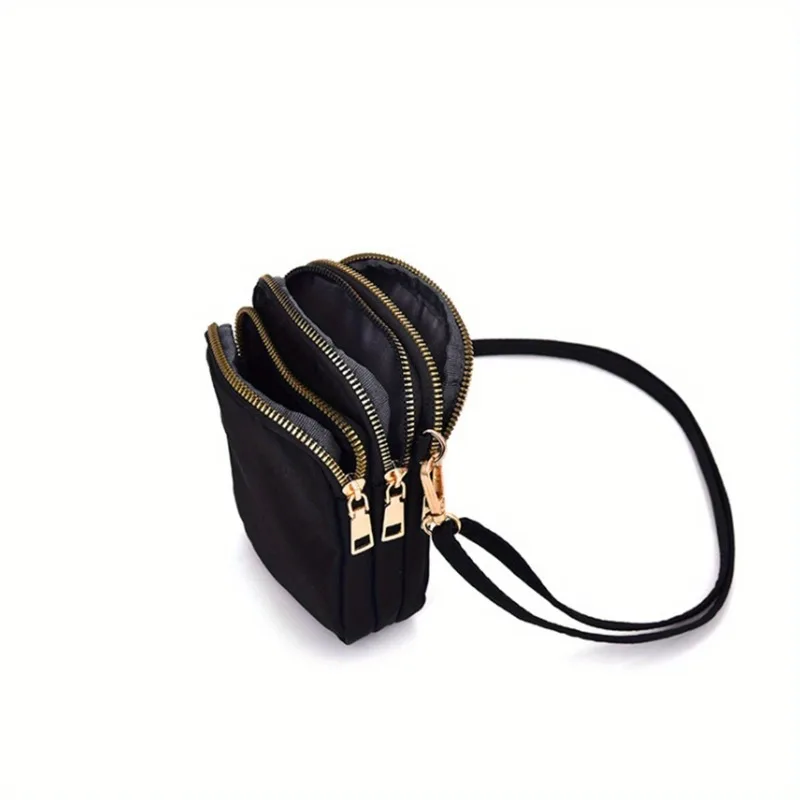 Fashionable and Casual Crossbody Coin Purse, Multi-layer Single Shoulder Mobile Phone Bag, Suitable for Commuting and Banquets