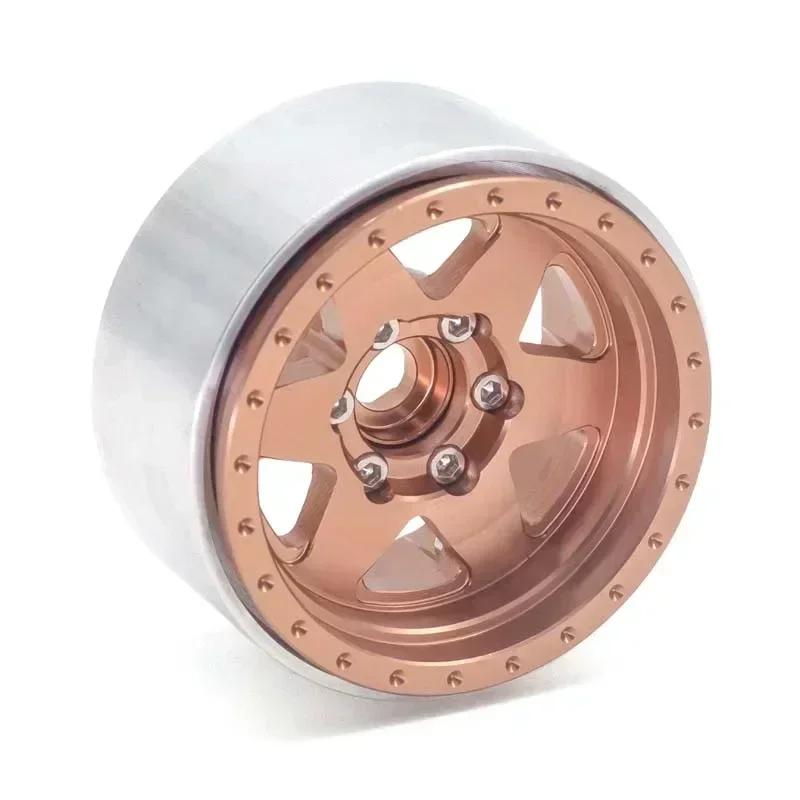 RC 4 Stuks 1.9 "Offset-8mm Metalen Beadlock Wielnaaf Velg voor 1/10 RC Auto Crawler Axiale SCX10 II III 90046 AXI03007 Trxs TRX4 D90