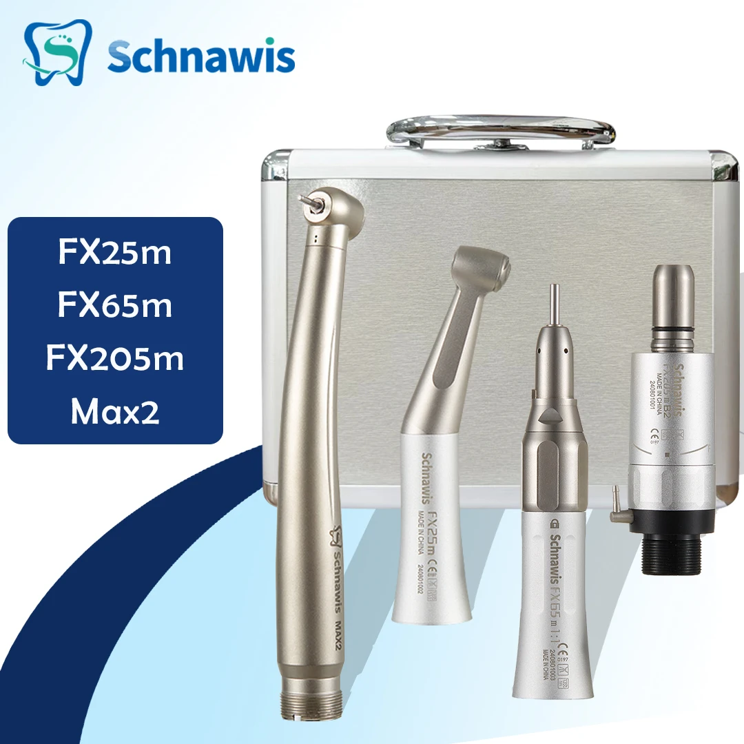 Dental 1:1 Contra Angle Low Speed Direct Drive Handpiece FX Set 500LG Turbine Handpiece Pana-Max2 Turbine Handpiece