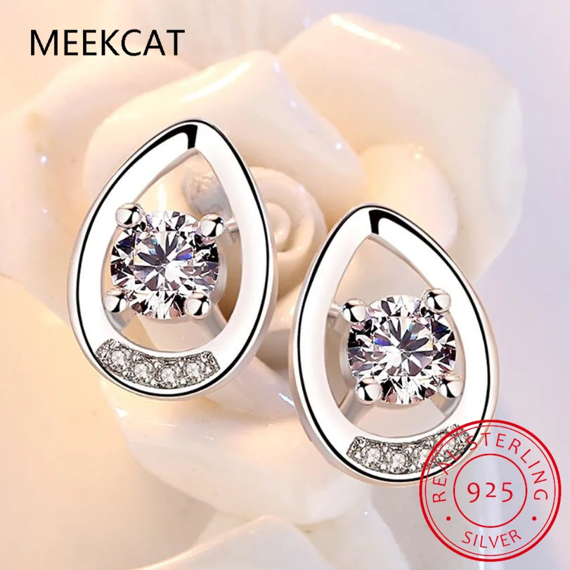 Pear Natural Purple Amethyst 925 Sterling Silver Waterdrop Stud Earring for Women Fashion Gemstone Jewelry Brincos de Prata - view 4
