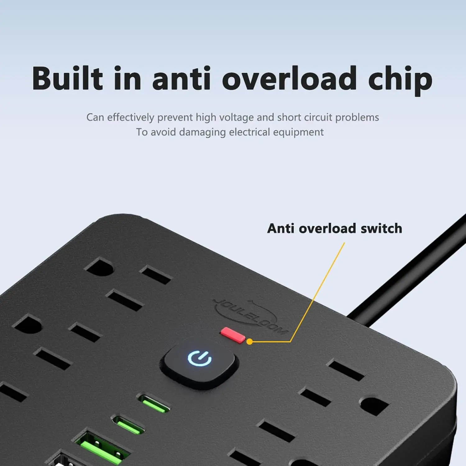 Built in Overload Chip - Anti Overload Switch