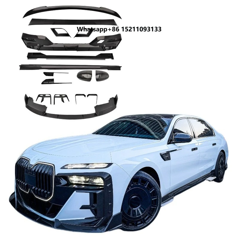 Dry Carbon Fiber MSY Style Body Kits for 7 Series I7 G70 2023-2024 Front Lip Side Skirts Rear Diffuser