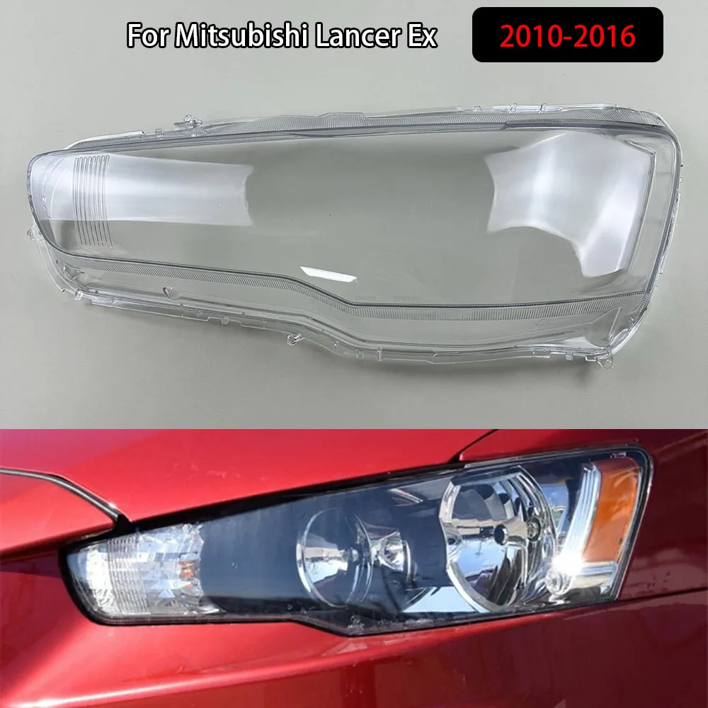 For Mitsubishi Lancer Ex 2010-2016 Headlamp Cover Transparent Headlight Shell Lens Plexiglass Auto Replacement Parts