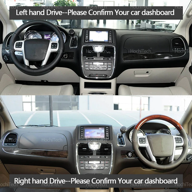 For Chrysler Grand Voyager 2011-2015 LHD RHD Dashboard Cover Dash Board Mat Carpet Pad Shade Cape Blanket Accessories view 2