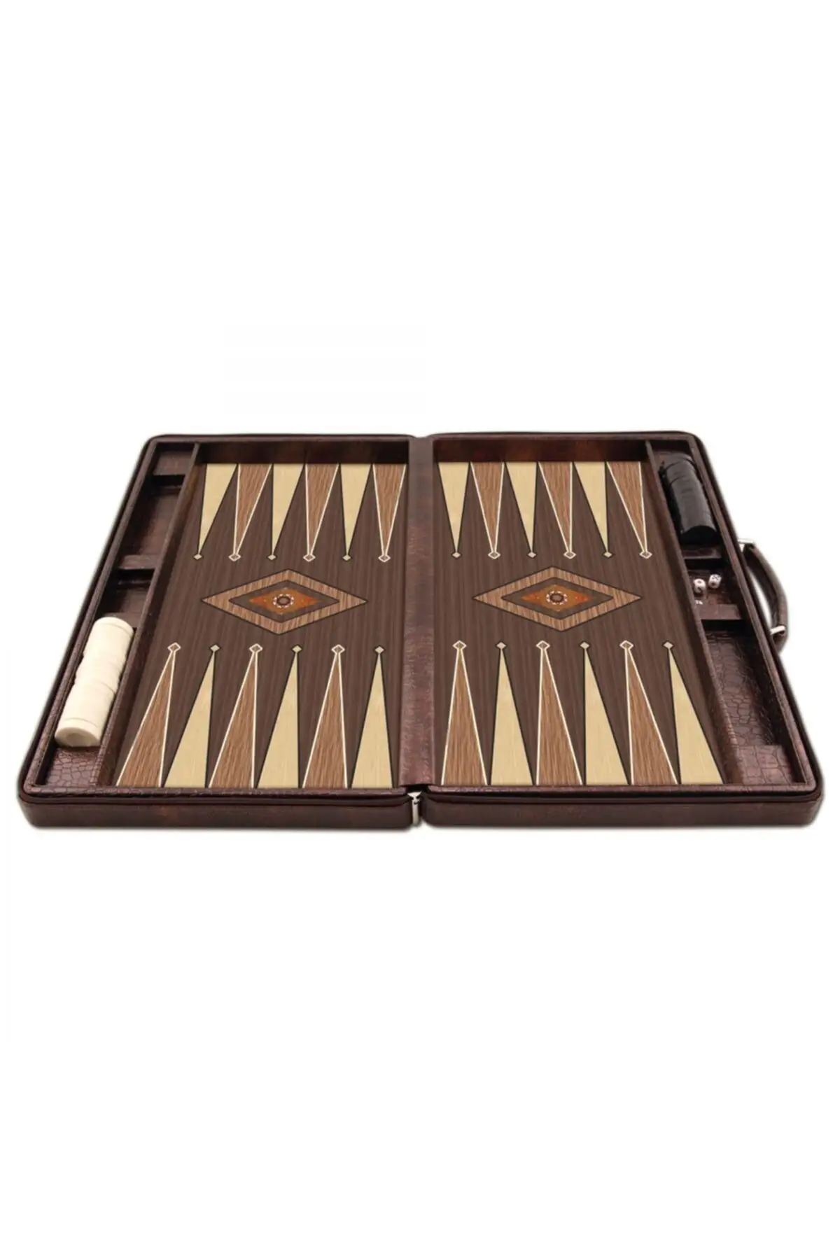 Leather Bag Backgammon Set Medium Size, anti-scratch stylish design, make your hobby enjoyable trend product