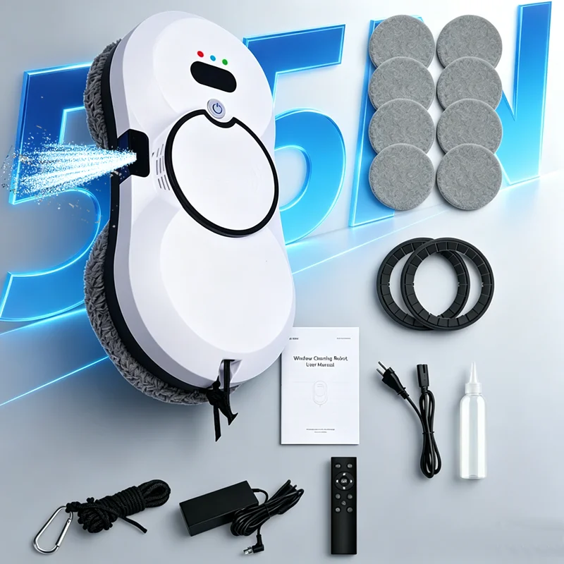 

Automatic Spray Window Cleaning Robot Clean Glass Windows Washer Specialty Cleaners Vacuum Cleaner Home Appliance Remote Cleaner