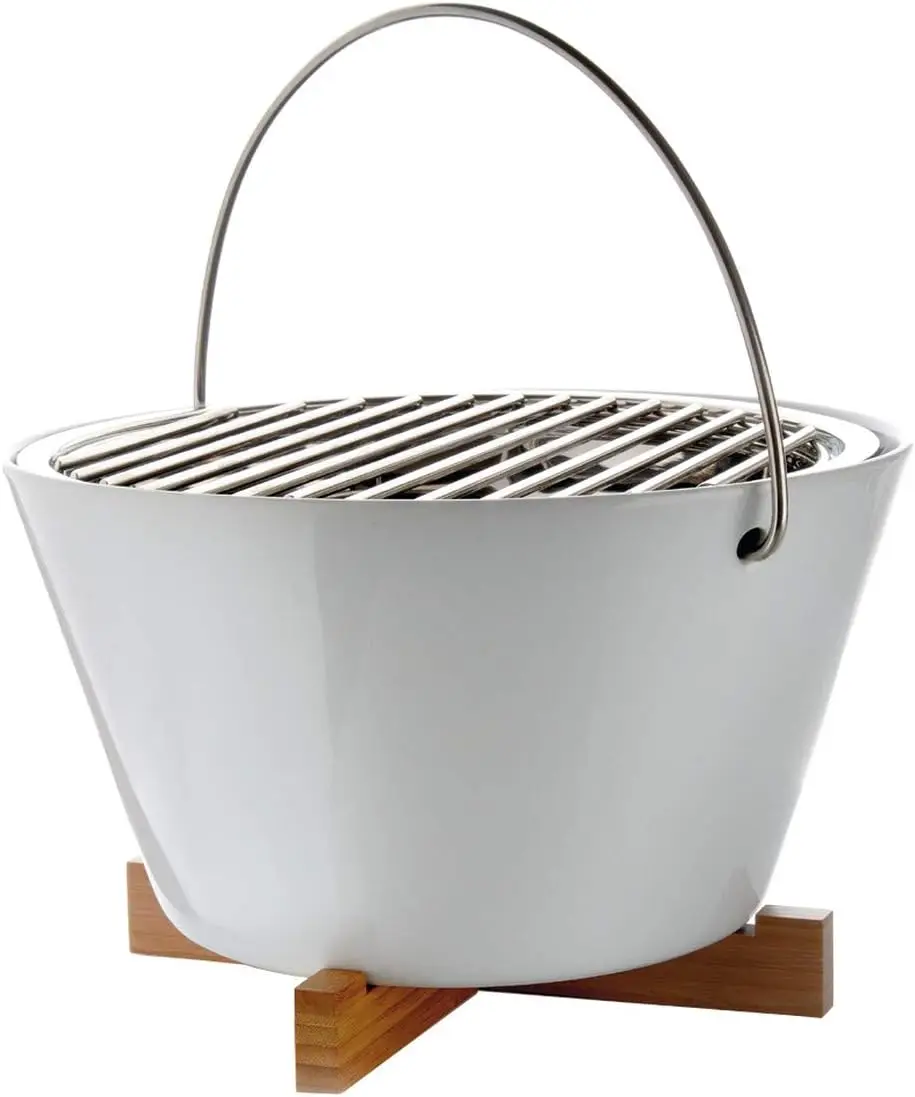 

Настольный гриль, фарфор, белый