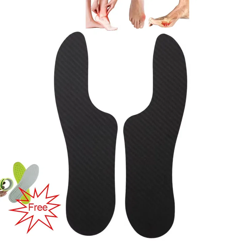 1 Pair Morton's Extension Orthotic Rigid Carbon Fiber Insole Insert for Morton's Toe Turf Toe Hallux Rigidus Arthritis Limitus