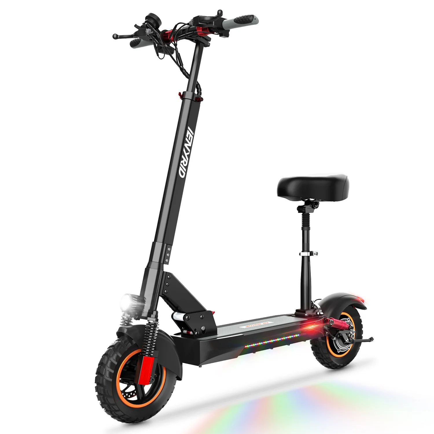 

ES09 Electric Scooter, Foldable, 23kg, 10-inch Tires with Shock Absorption, 48V 10A, 30km Range, LED Lights, for Adult Commuting