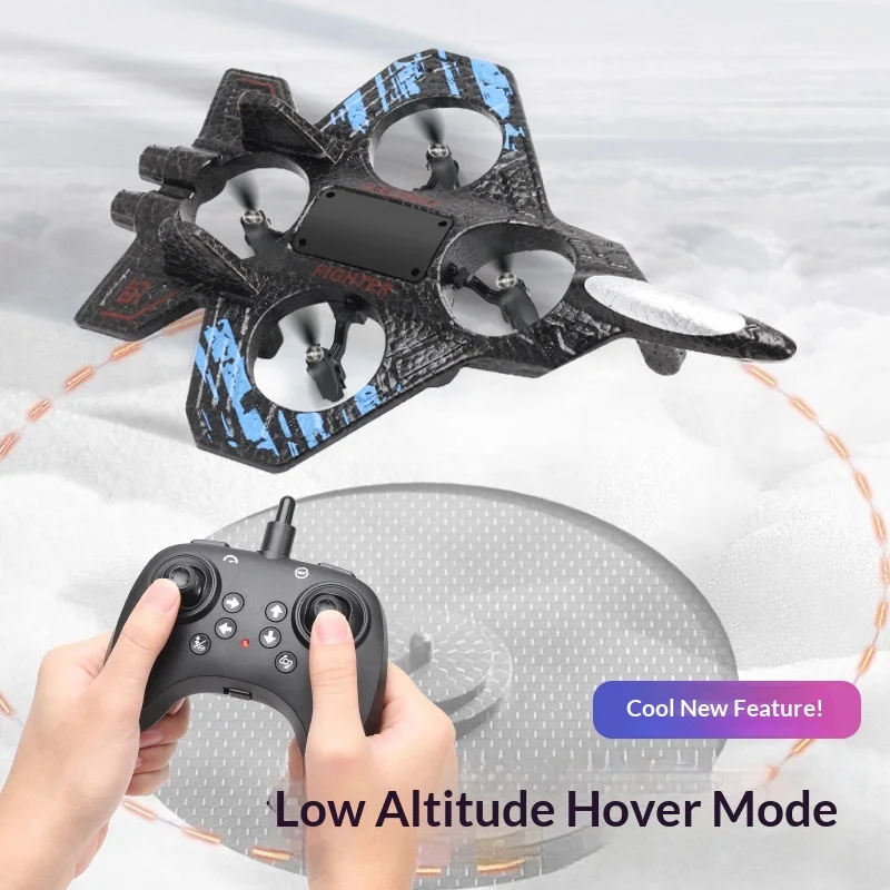 

Cross border child remote control fighter, four axis stunt UAV, rechargeable and fall resistant foam glider
