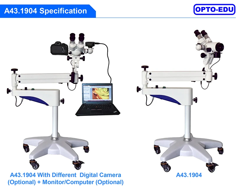 OPTO-EDU A43.1904 ulus ous Zoom 0.4x-2.75x Support universel