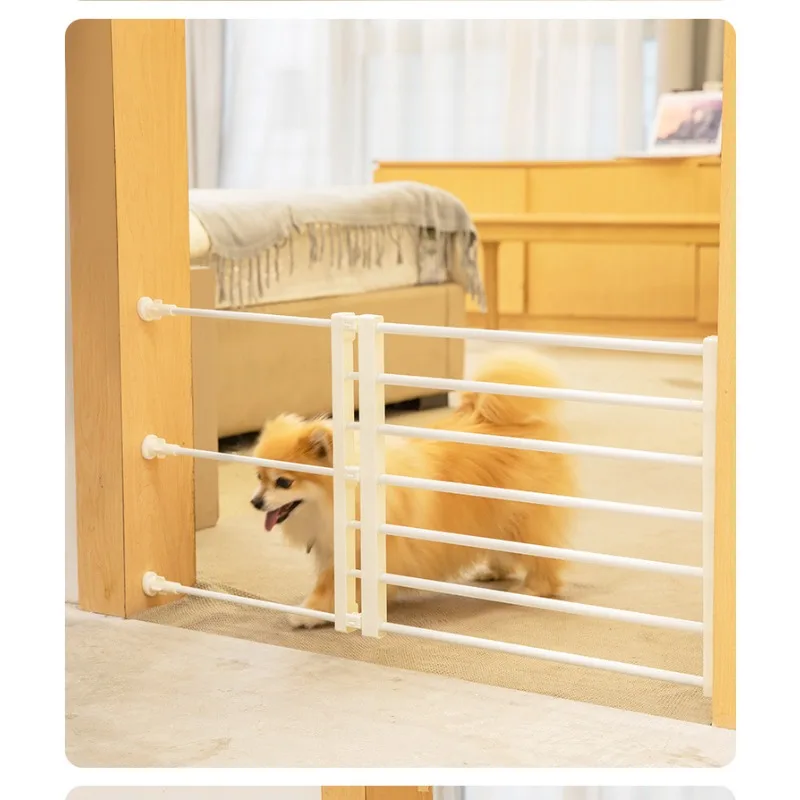 Household pet isolation door anti-blocking cat and dog indoor railing