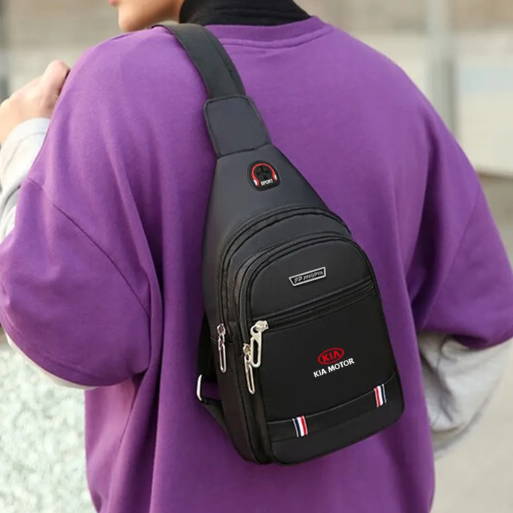 Men's Crossbody Bag Single Shoulder New Trend Chest Bag Fashionable Portable For KIA Sportage Rio Ceed Morning Proceed Picanto view 6