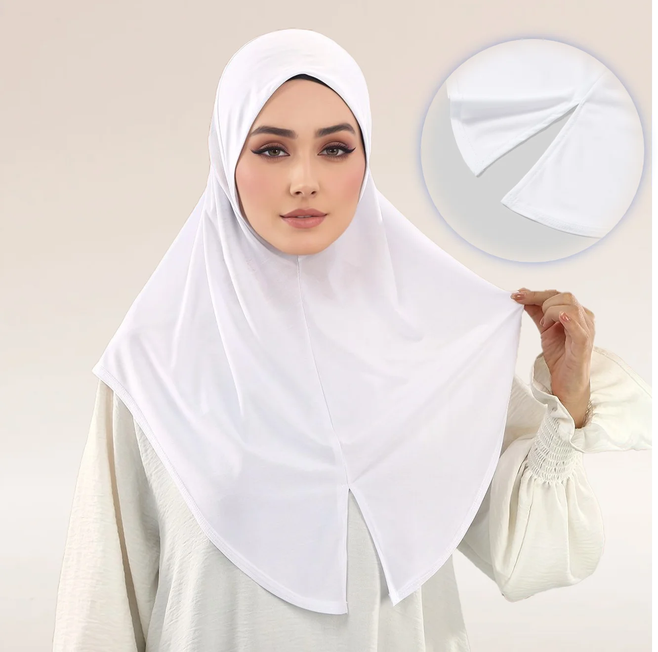 

Горячая новинка: Мусульманский хиджаб из хлопка и модала, готовый к ношению, однотонный, с покрытием для шеи, подхиджабник, боннет, исламский тюрбан, шарф-петля, хиджаб для молитв на Ид