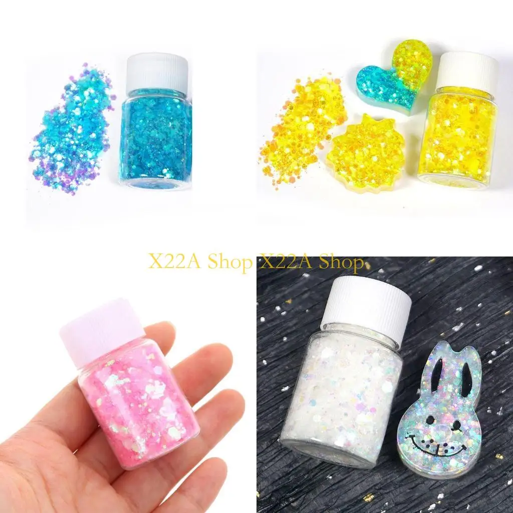 

Unique DIY Epoxy Resin Mold Filling Tool Flakes Shiny Sequins Glitters Painting