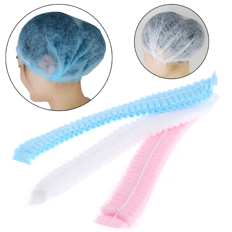 Accesorios de Microblading para maquillaje, sombrero, red para el pelo para tatuaje de cejas, 100 Uds.