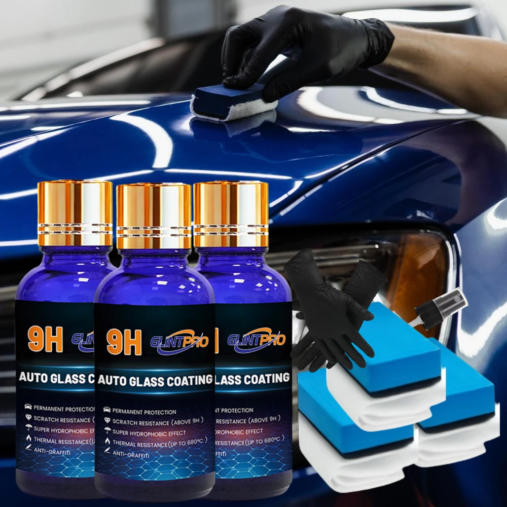 

9H керамическое автомобильное покрытие автомобильный восковой лак глянцевый гидрофобный нанопокрытие против царапин средства по уходу за автомобилем автомобильный лак (30 мл)