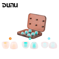 DUNU Candy Silicone Eartips 3pairs L/M/S Bore Size 4.6mm/Single Flange for Earphone Nozzle Diameter from 4.6-5.5mm