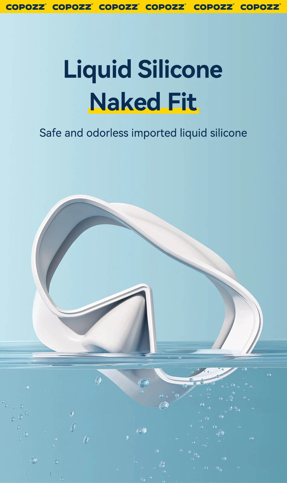 COPOZZ Professionelle Tauchmaske Vollsichtmaske Unterwasser Schnorchel Maske Set Schwimmen Schnorchel HD Anti Nebel Tauchausrüstung – Detail 8