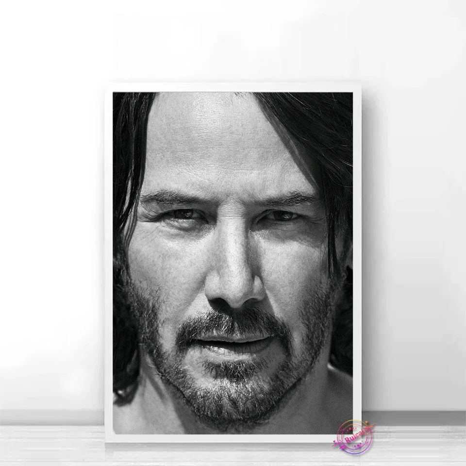 Keanu Reeves Poster Actor Wall Art Canvas Painting Silk Picture Home Decor Gift