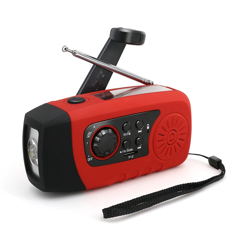 

Emergency Alert Radio Portable Emergency Light dynamo Hand Crank Radio Receiver Antenna