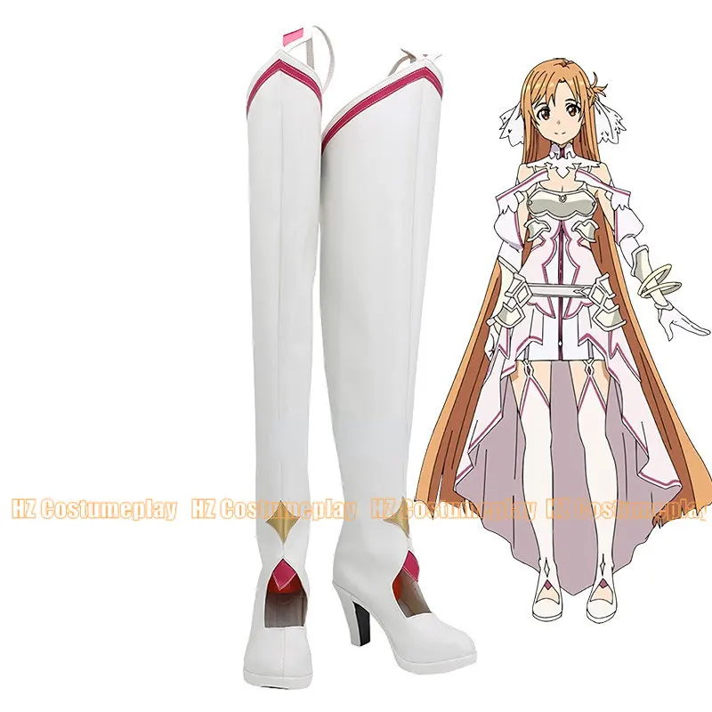 

Alicization War of Underworld Yuuki Asuna Anime Customize Cosplay High Heels Shoes Boots DJSY