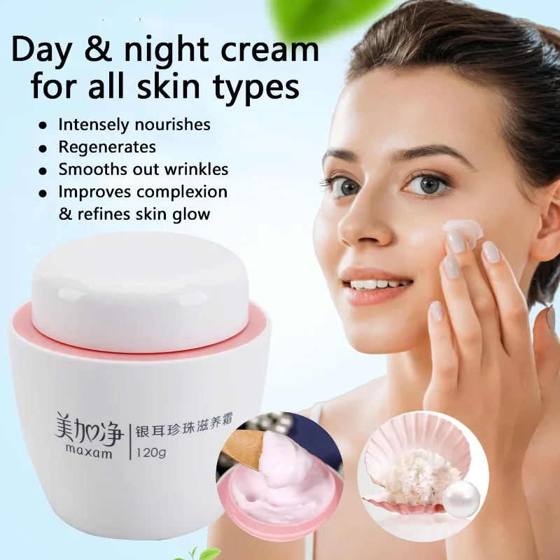 Tremella Pearl Hydrating Day & Night Face Cream Moisturizing Nourishing Facial Moisturizer, Soothes & Maintains Skin Balance