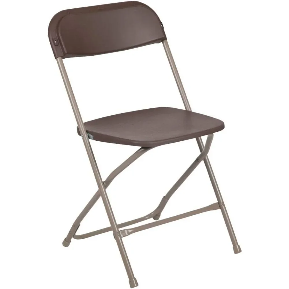 

Folding Chair - Brown - 650LB Weight Capacity Comfortable Event Chair-Lightweight Polypropylene Steel Plastic Folding Chair