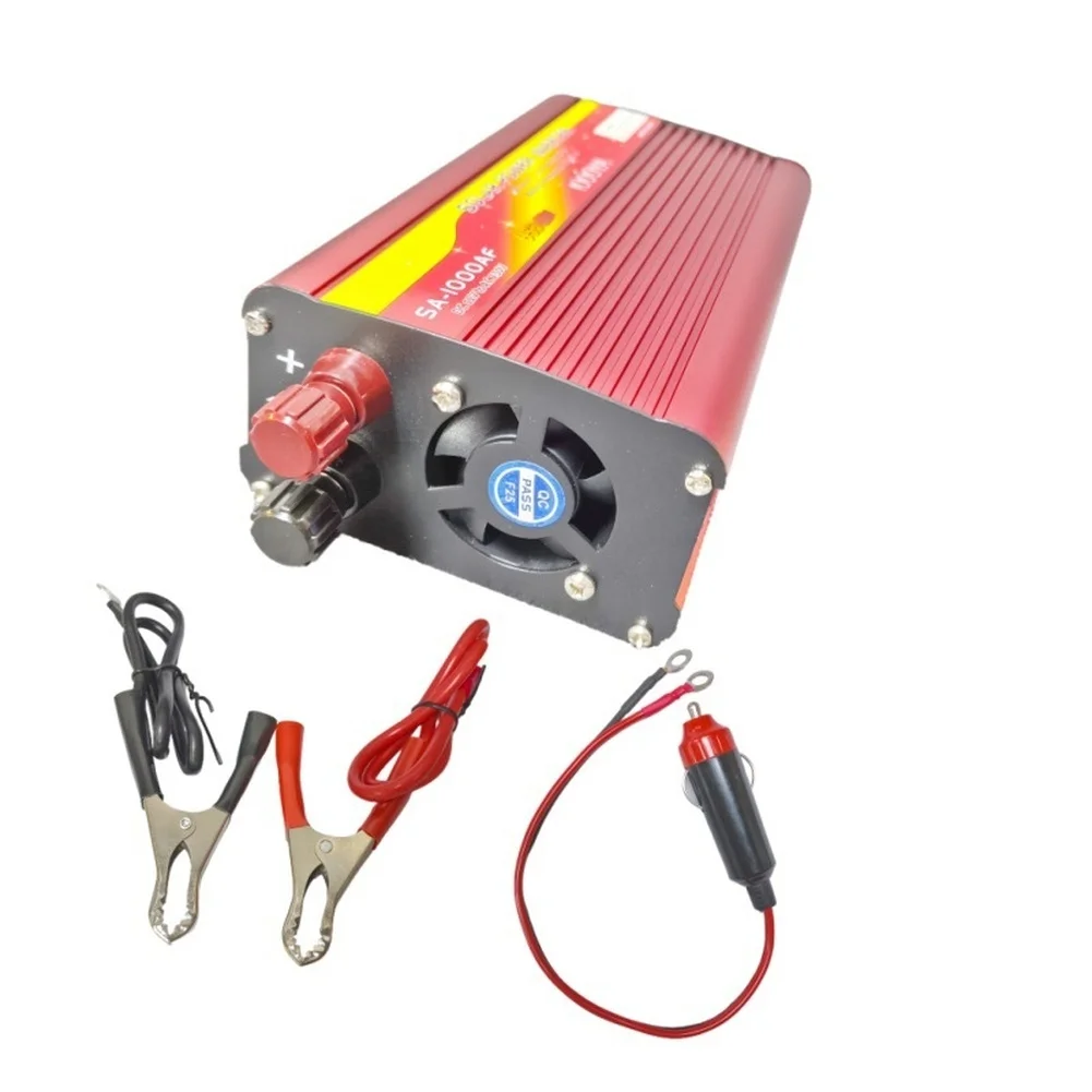 2000W Car Power Inverter 12V To 220V AC Outlet With USB Port For Laptops, Shavers, Cameras And Other Electronics Simultaneously