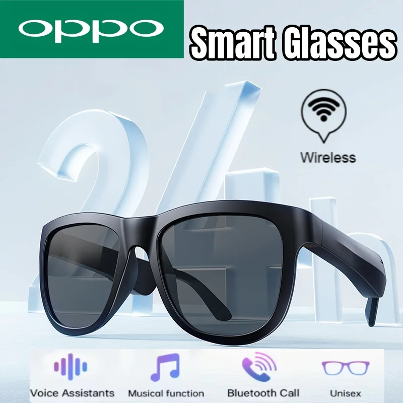 نظارات OPPO الجديدة الذكية اللاسلكية التي تستمع إلى الموسيقى والرد على الهاتف للرجال والنساء، نظارات عصرية مضادة للضوء الأزرق