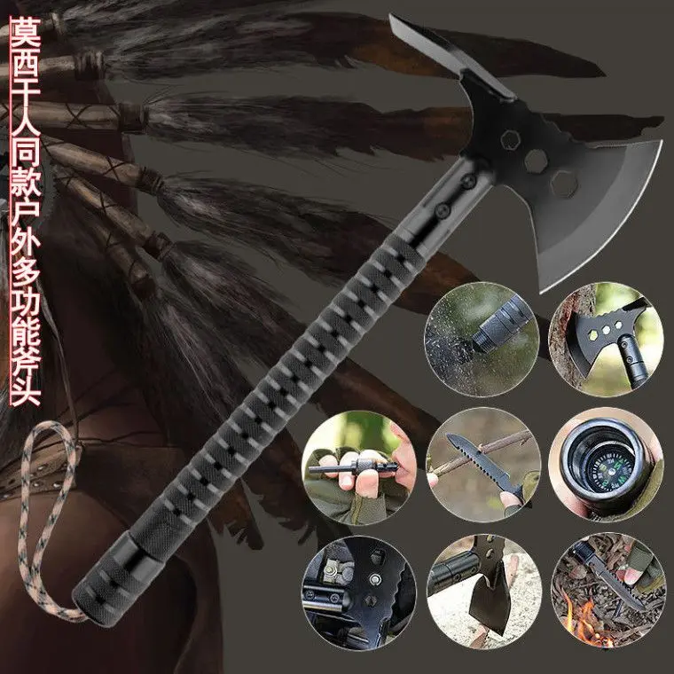 Outdoor Axe Axe Multifunctional Mountain Cutting Tree Hand Axe Tools Multifunctional Hoe