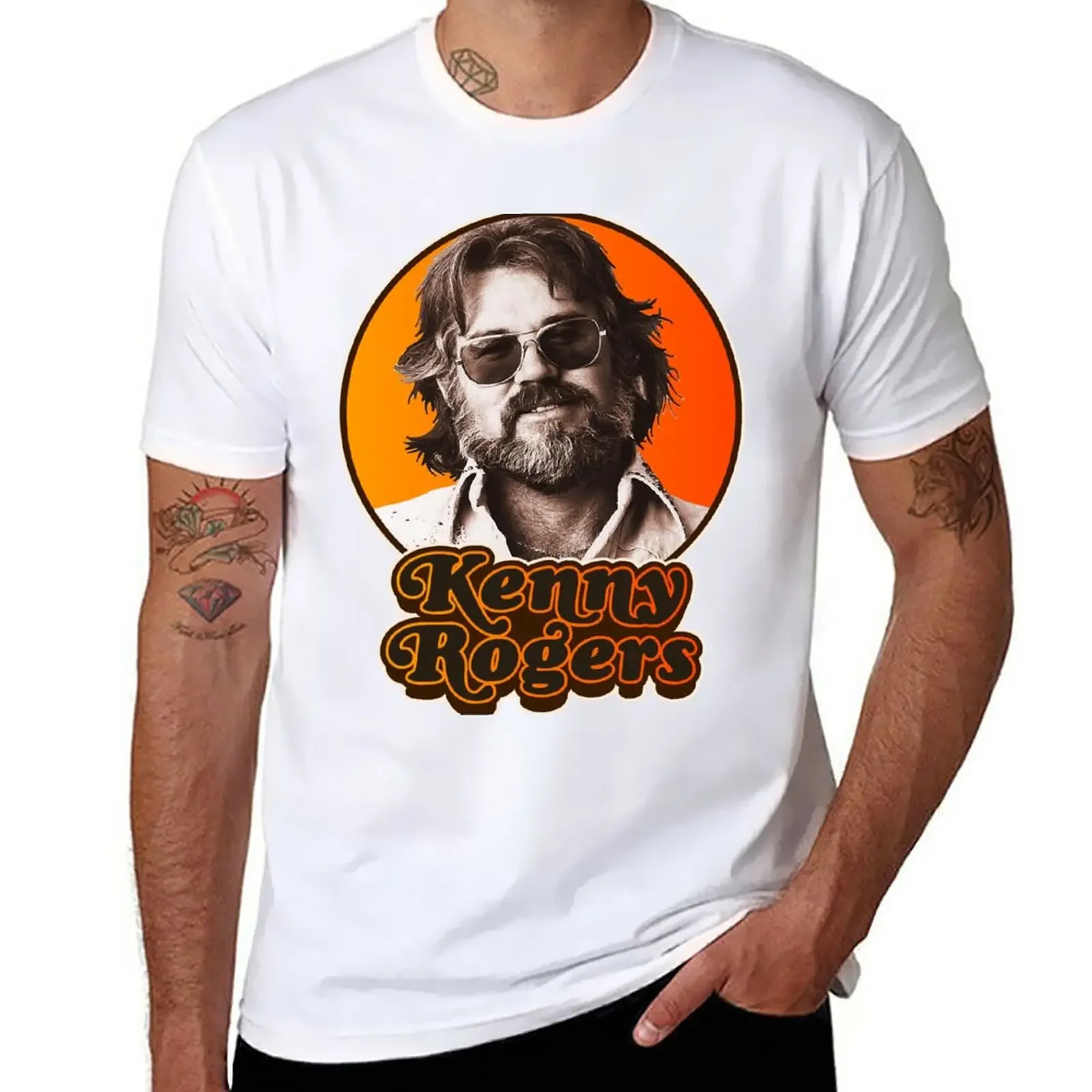 New Retro Kenny Rogers Country Tribute T-Shirt tees cute clothes funny t shirt blank t shirts big and tall t shirts for men