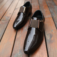 Men Fashion Classic Formal Shoes Black Brown Luxury One Step Men Lefu Shoes Korean Wedding Party Shoes Size 38-46 Men Shoes