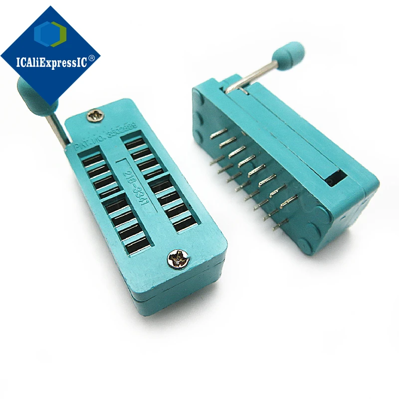 ที่นั่งล็อค 16P ที่นั่งล็อค IC 16P ที่นั่งสด IC 16P ที่นั่งล็อคตัวเอง DIP14 ที่นั่งทดสอบ (ตัวแคบ)