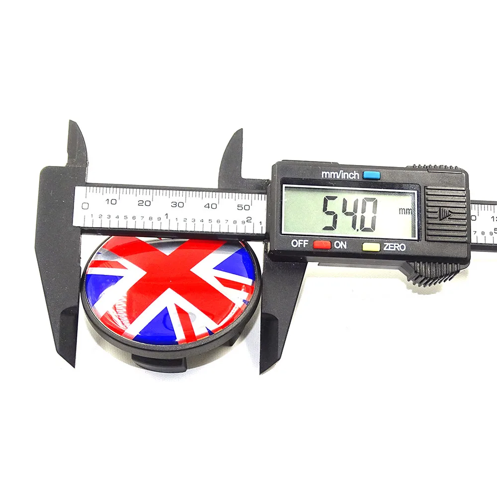 Kołpaki centrujące koła Union Jack 54MM do Mini Cooper S F54 F55 F56 F57 F60 R55 R56 R57 R59 R60 Countryman R61 Akcesoria