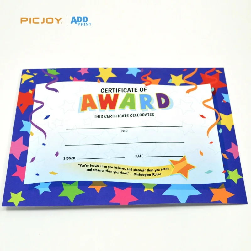 50 0.Zhang.Custom.A4 size single side colorful in high quality printing with writable paper