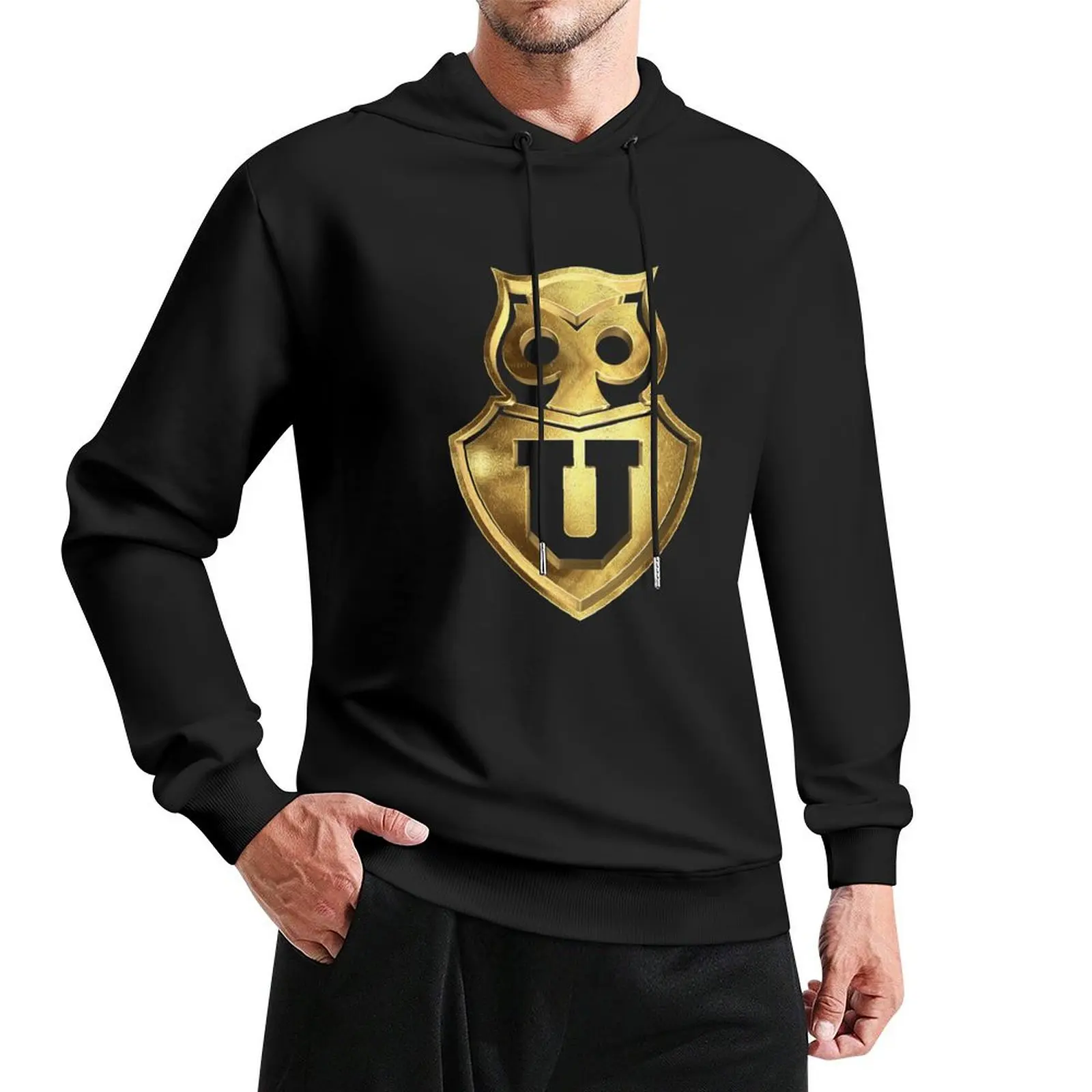 

Golden Santiago Football Club Universidad Hooligans Chile Pullover Hoodie anime clothes autumn new in hoodies