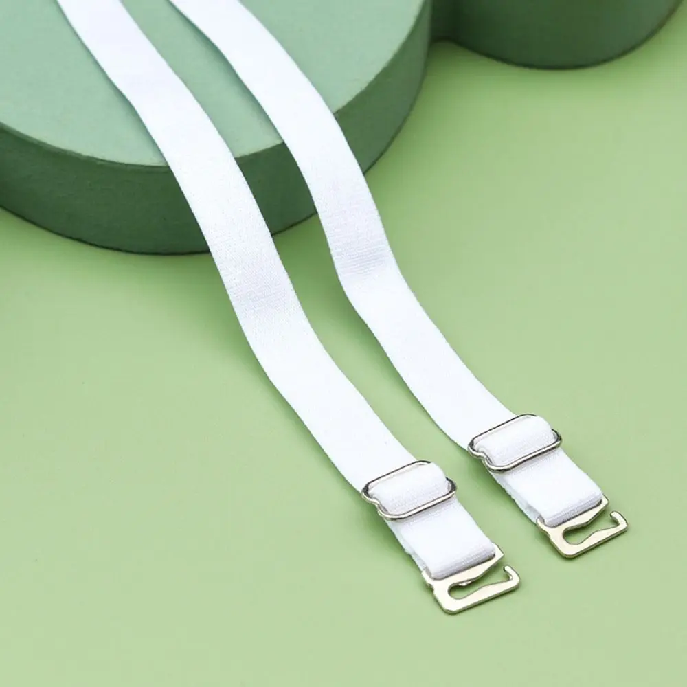 Double-Shoulder Stainless Steel Bra Straps Anti-slip Buckle Belt Solid Color Bra Shoulder Straps Bra Accessories Adjustable
