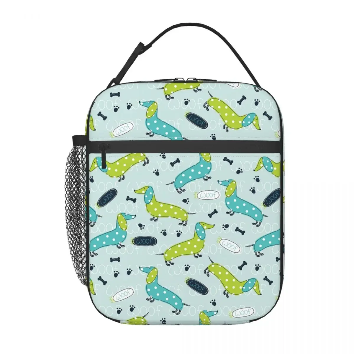 Dachshund Puppy Insulated Lunch Bag for Women Waterproof Badger Sausage Dog Thermal Cooler Lunch Tote Office Work School