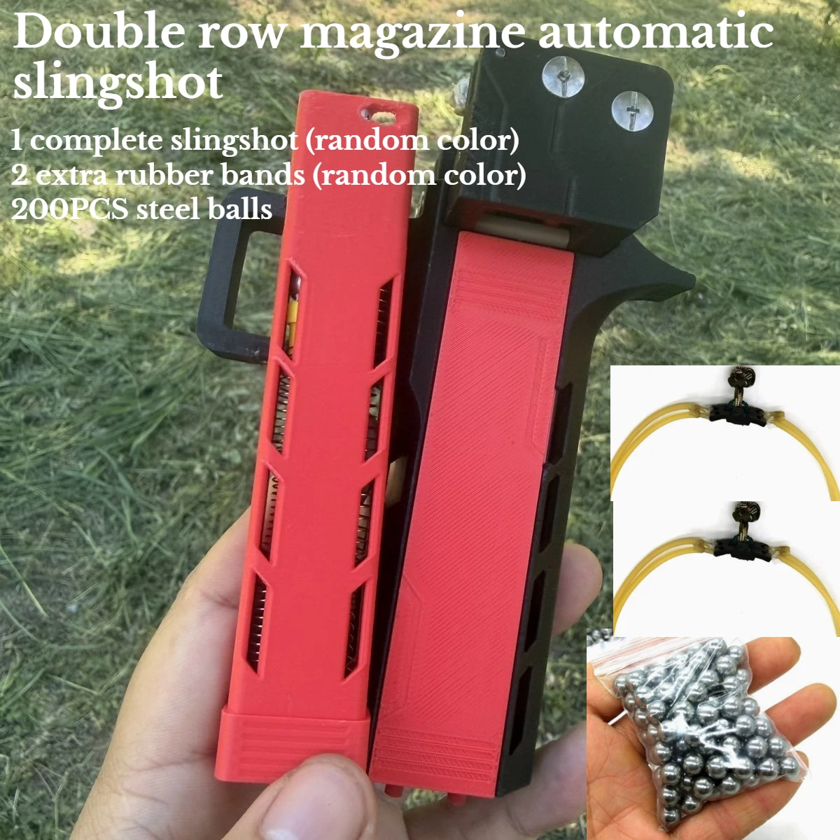 NEW Dual Magazine Automatic Loading and Continuous Firing Outdoor High-precision Portable Hunting Equipment