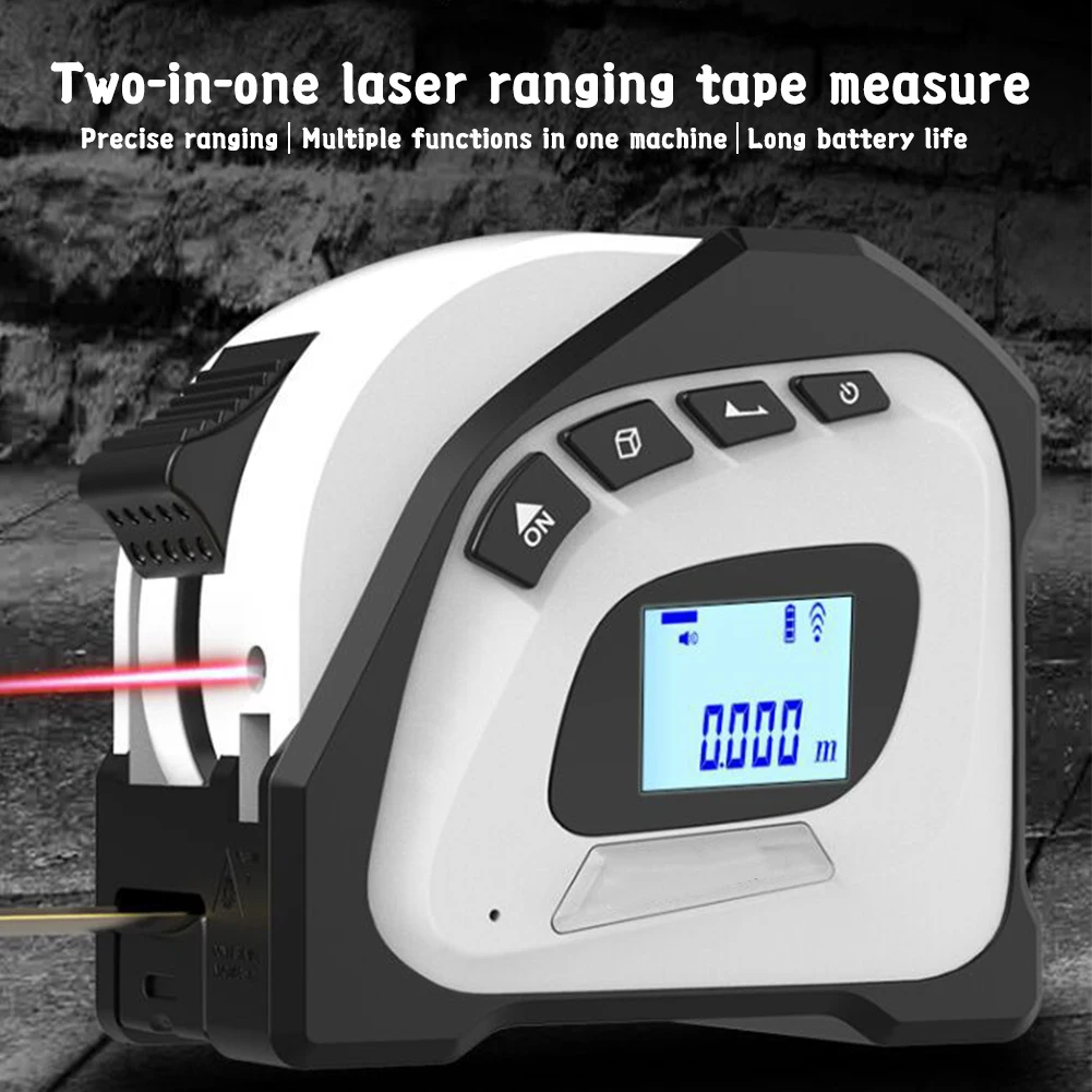 Rangefinder Rangefinder Tape Measure Portable High Accuracy USB Rechargeable 40meter + 5meter Rangefinder Tape Measure