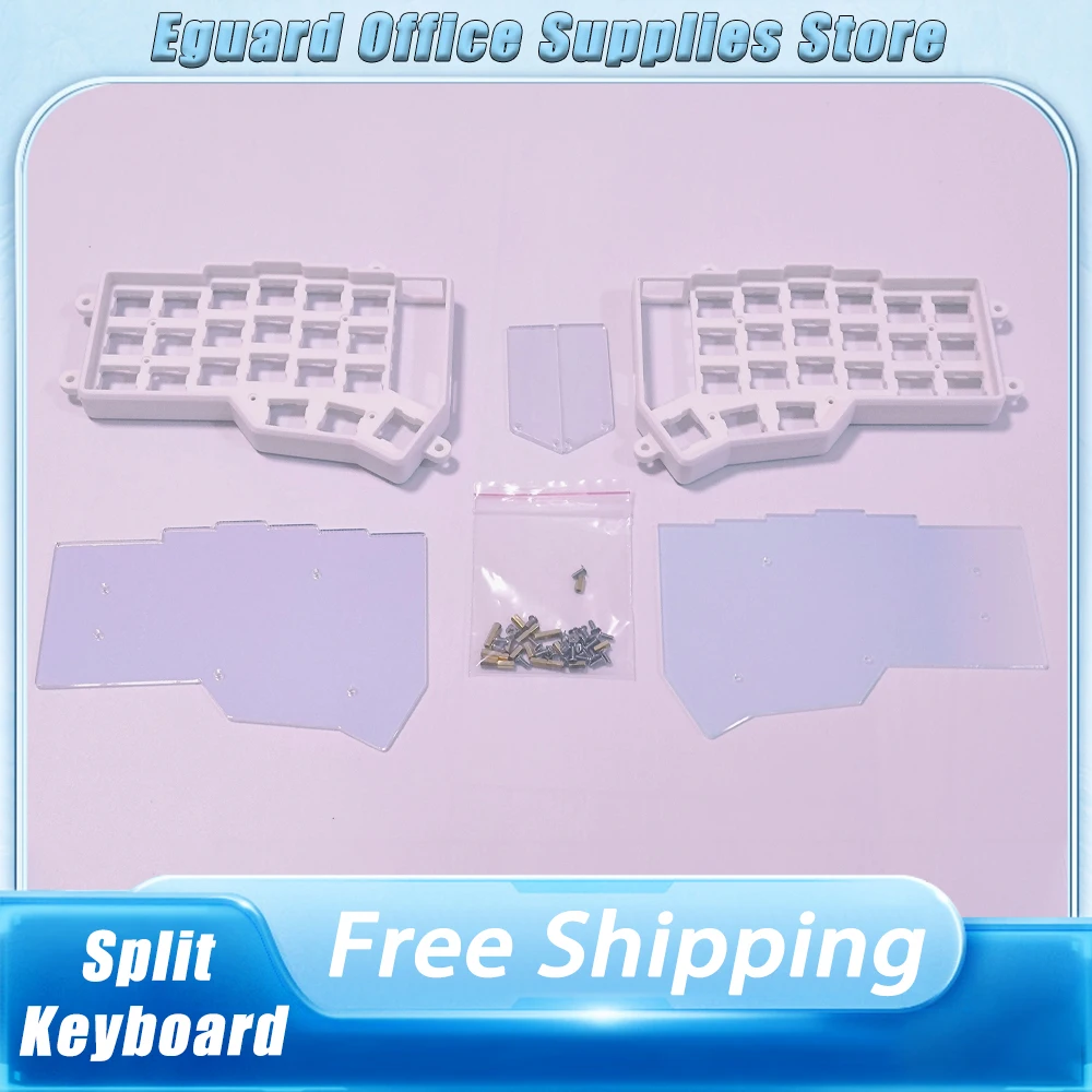 Corne Crkbd Split Keyboard Case Kit Customized Acrylic Bottom Plate Corne V3 Cherry Split Keyboard Case Horn Mechanics Keyboard