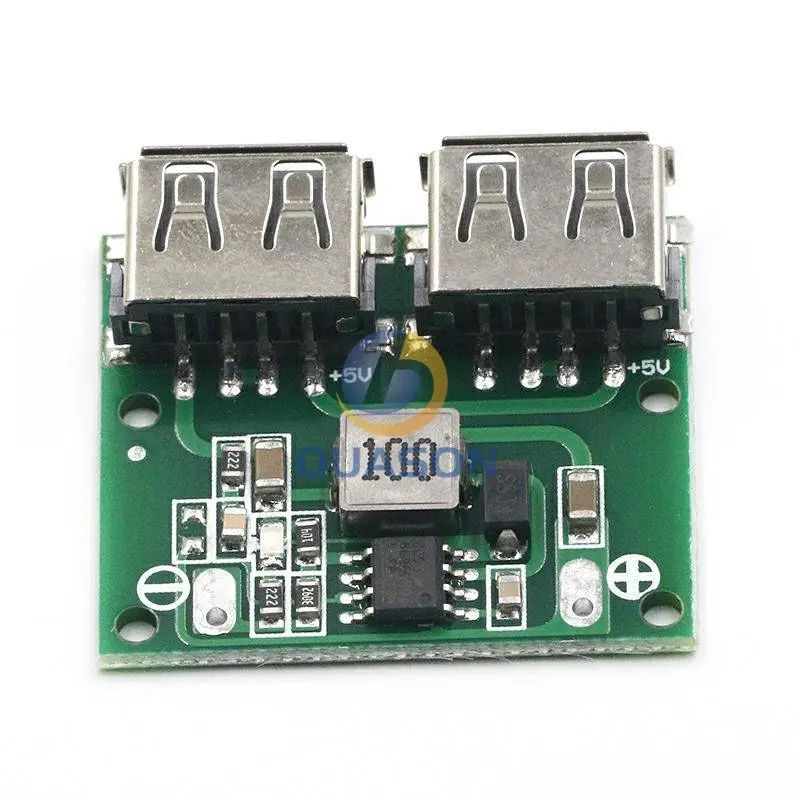 9V 12V 24V to 5V DC-DC Step Down Charger Power Module Dual USB Output Buck Voltage Board 3A Car Charge Charging Regulator 6-26V