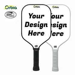 Orbia Sports-Pagaie leball en fibre de verre, logo personnalisé, Textrue Graphic Pro 514, 16mm