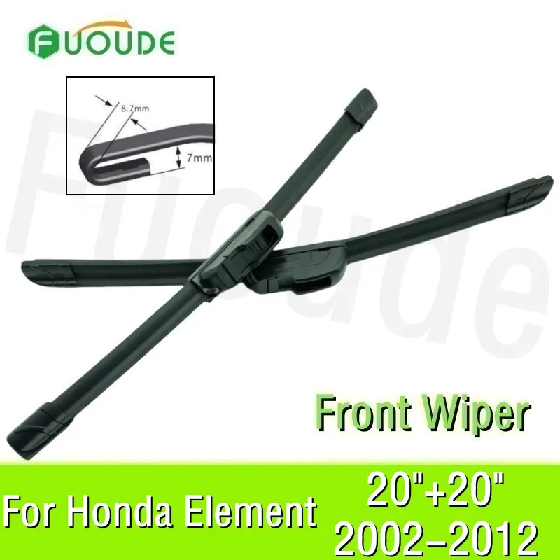 

Wiper Blade For Honda Element 20"+20" Car Windshield Windscreen Rubber 2012 2011 2010 2009 2008 2007 2006 2004 2003 2002